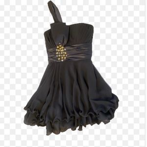 Charcoal party dress, size 6